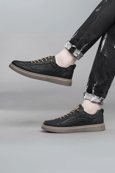 Ozgun Genuine Leather Sneakers - Lunavitae
