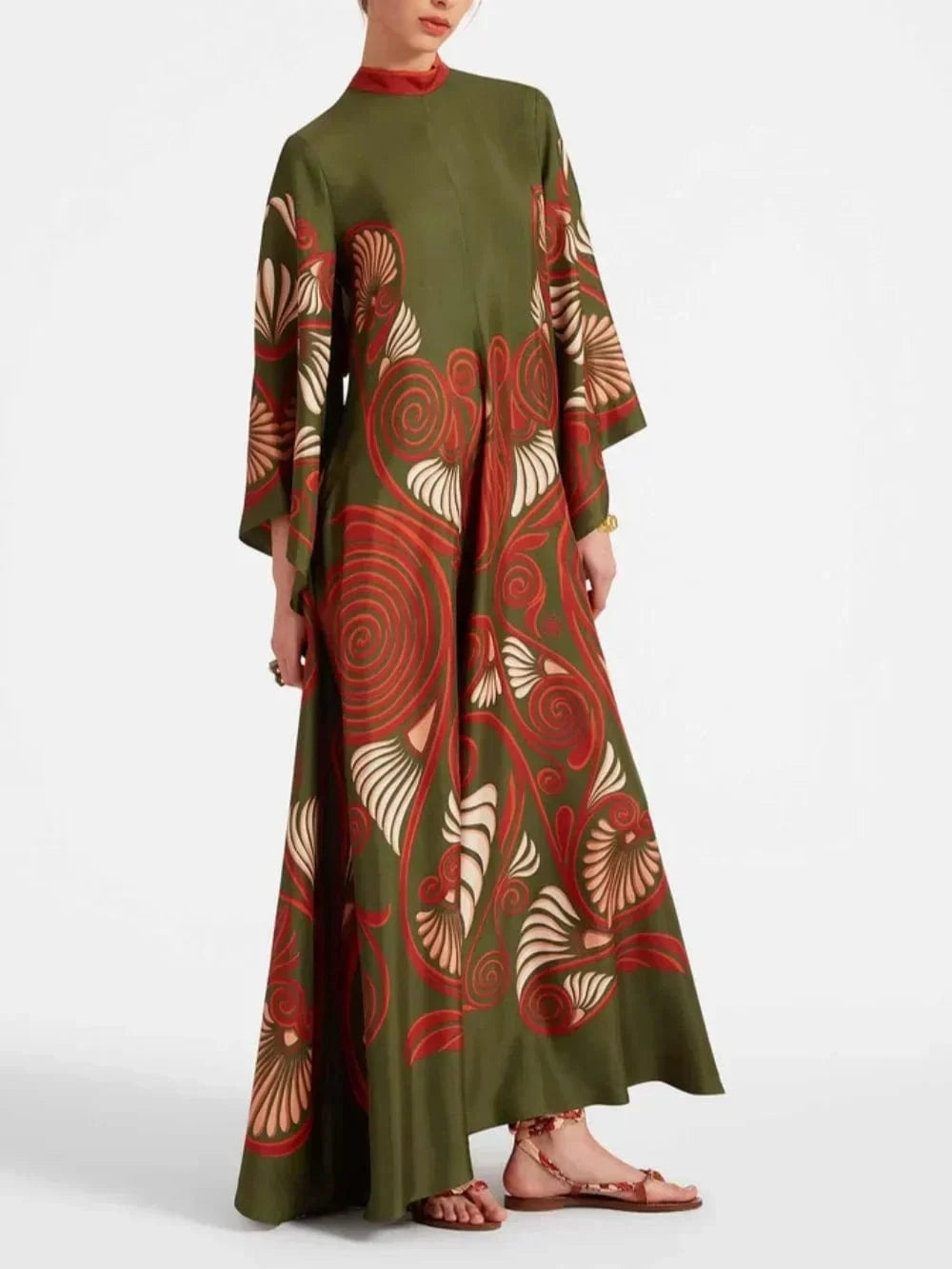 Elegance Dazzling Print Maxi Dress - Lunavitae