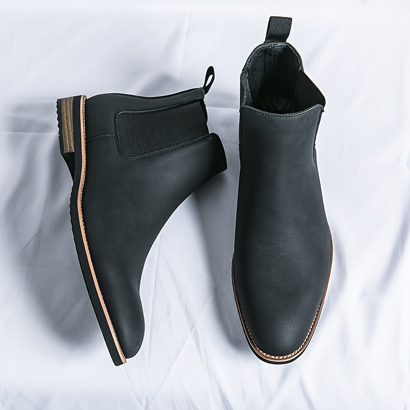Men’s Luxe Chelsea Boots – Sleek Slip-On, All-Season Wear - Lunavitae