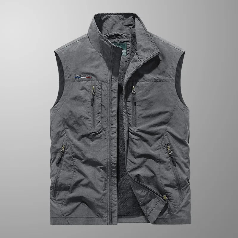 Vincent | Multi-Pocket Cargo Vest - Lunavitae