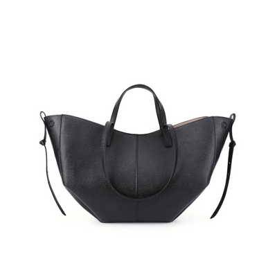 Textured Soft Leather Shoulder Bag