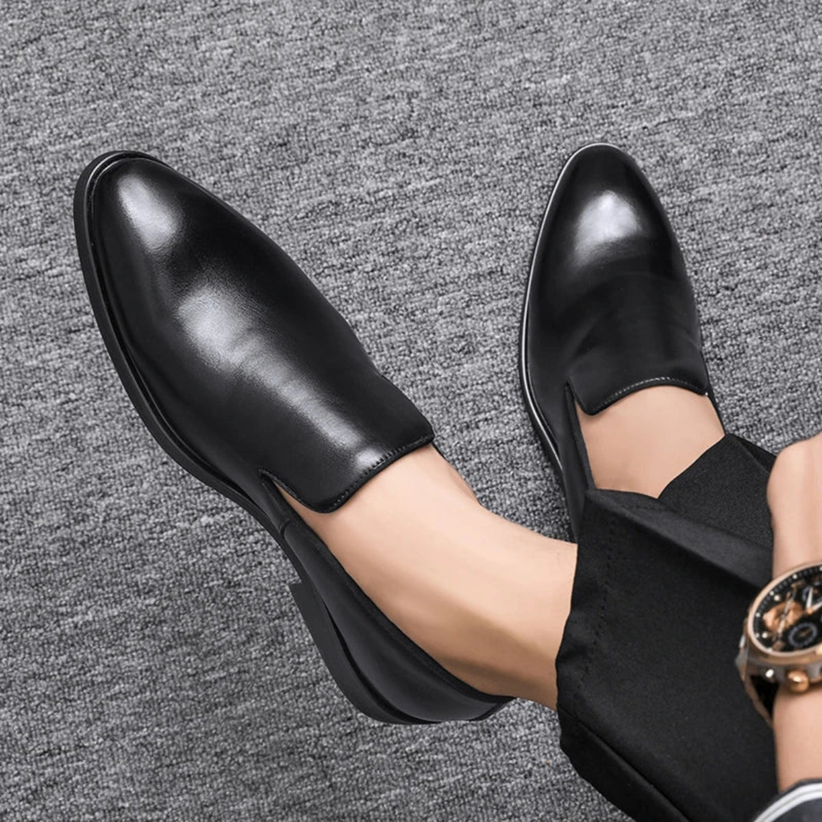 Noctis Genuine Leather Loafers - Lunavitae
