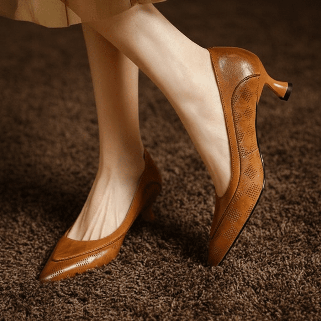 Womens Belle Genuine Leather Heels