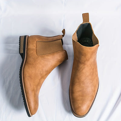 Men’s Luxe Chelsea Boots – Sleek Slip-On, All-Season Wear - Lunavitae