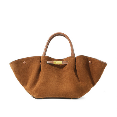 Structured Leather Tote Bag