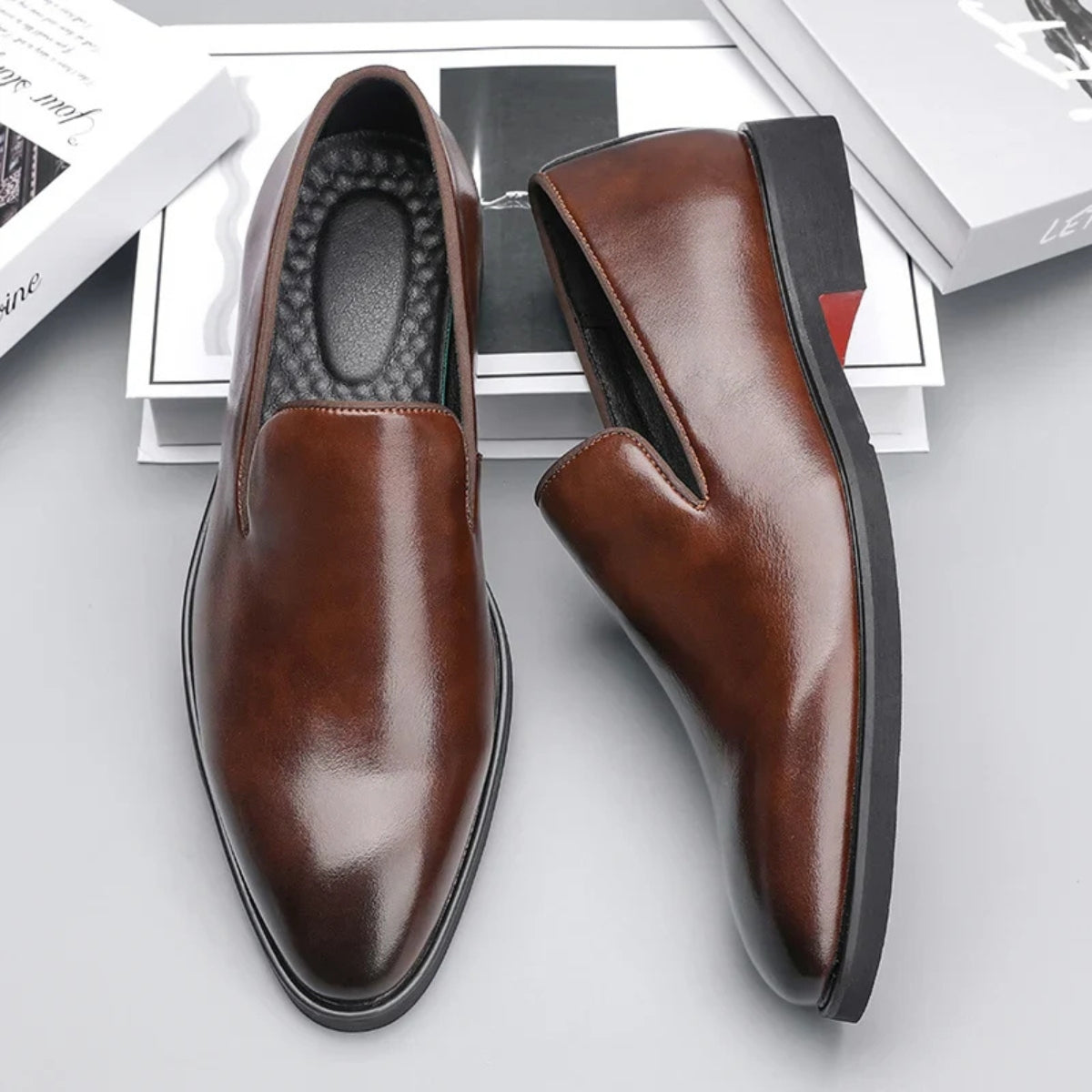Noctis Genuine Leather Loafers - Lunavitae