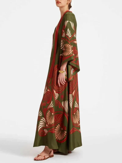 Elegance Dazzling Print Maxi Dress - Lunavitae