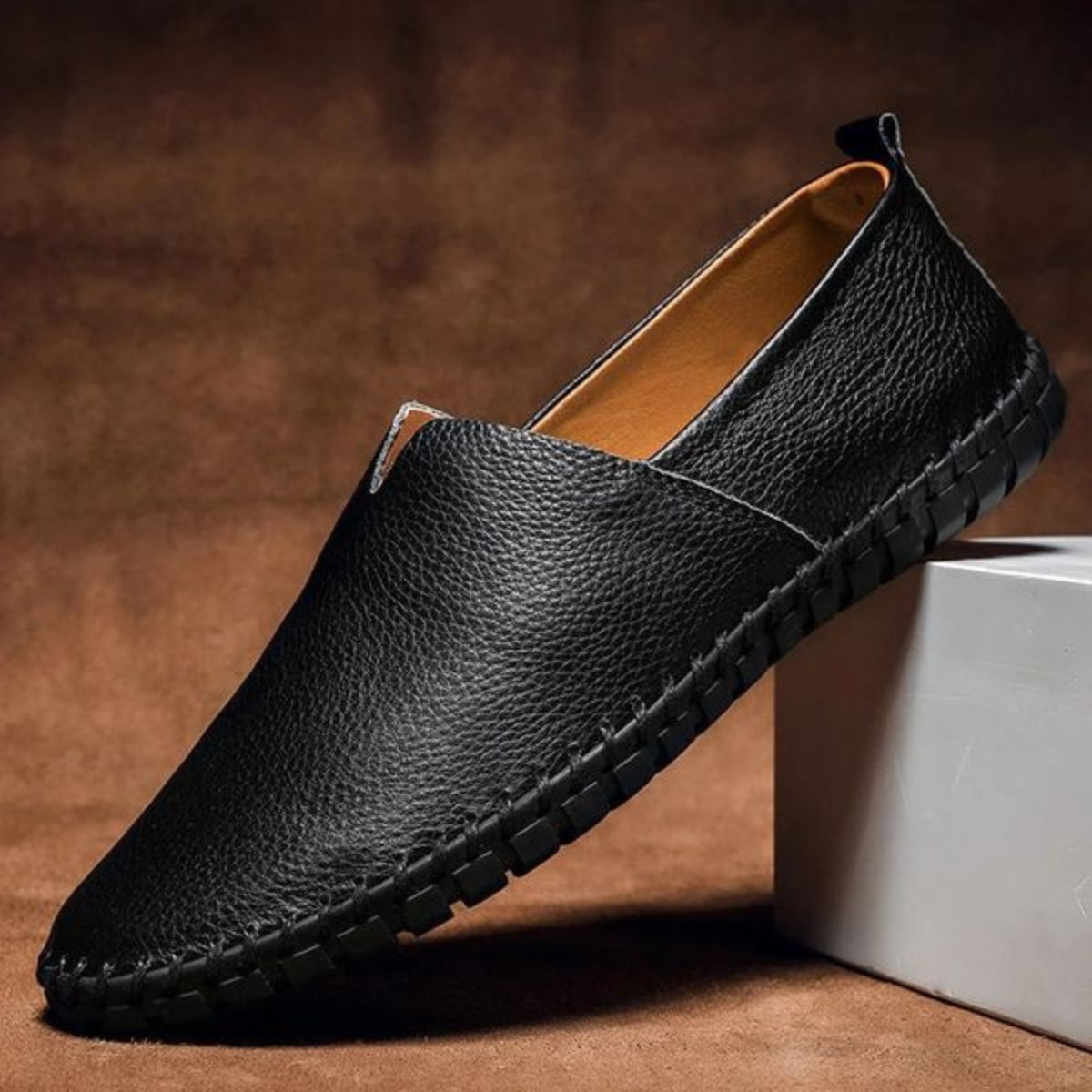 MASSIMO LEATHER LOAFERS - Lunavitae