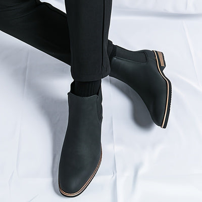 Men’s Luxe Chelsea Boots – Sleek Slip-On, All-Season Wear - Lunavitae