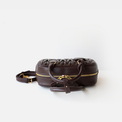 Quilted Soft Leather Top-Handle Bag