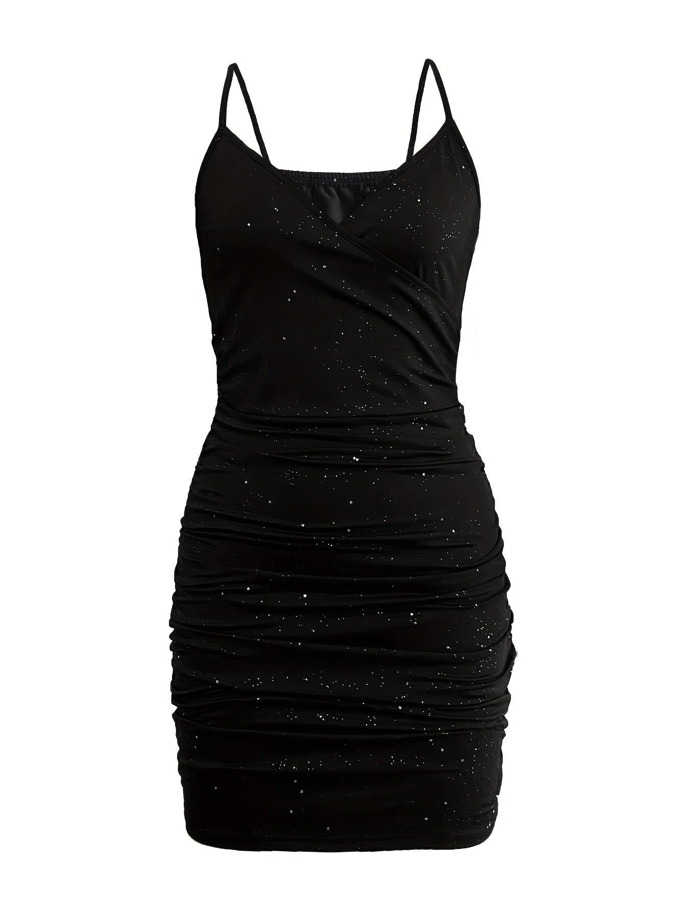 Sequin Spaghetti Strap Dress – Party & Evening Wear - Lunavitae