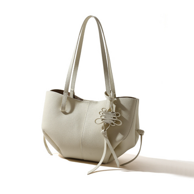 Textured Soft Leather Shoulder Bag