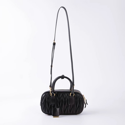 Quilted Soft Leather Top-Handle Bag