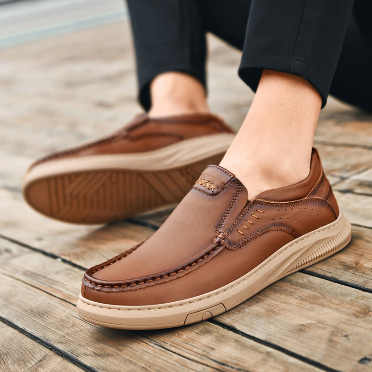 Ortiz Genuine Leather Shoes - Lunavitae