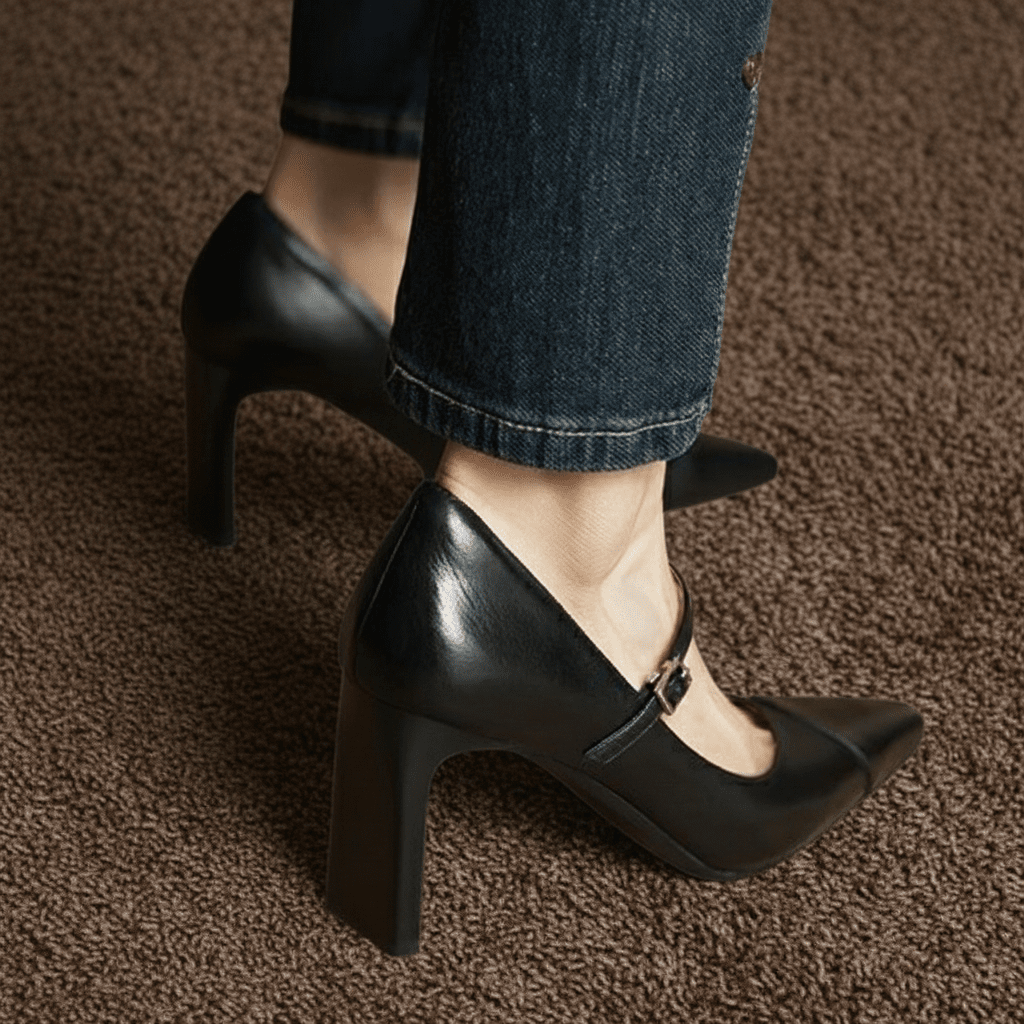 Womens Emily Genuine Leather Heels