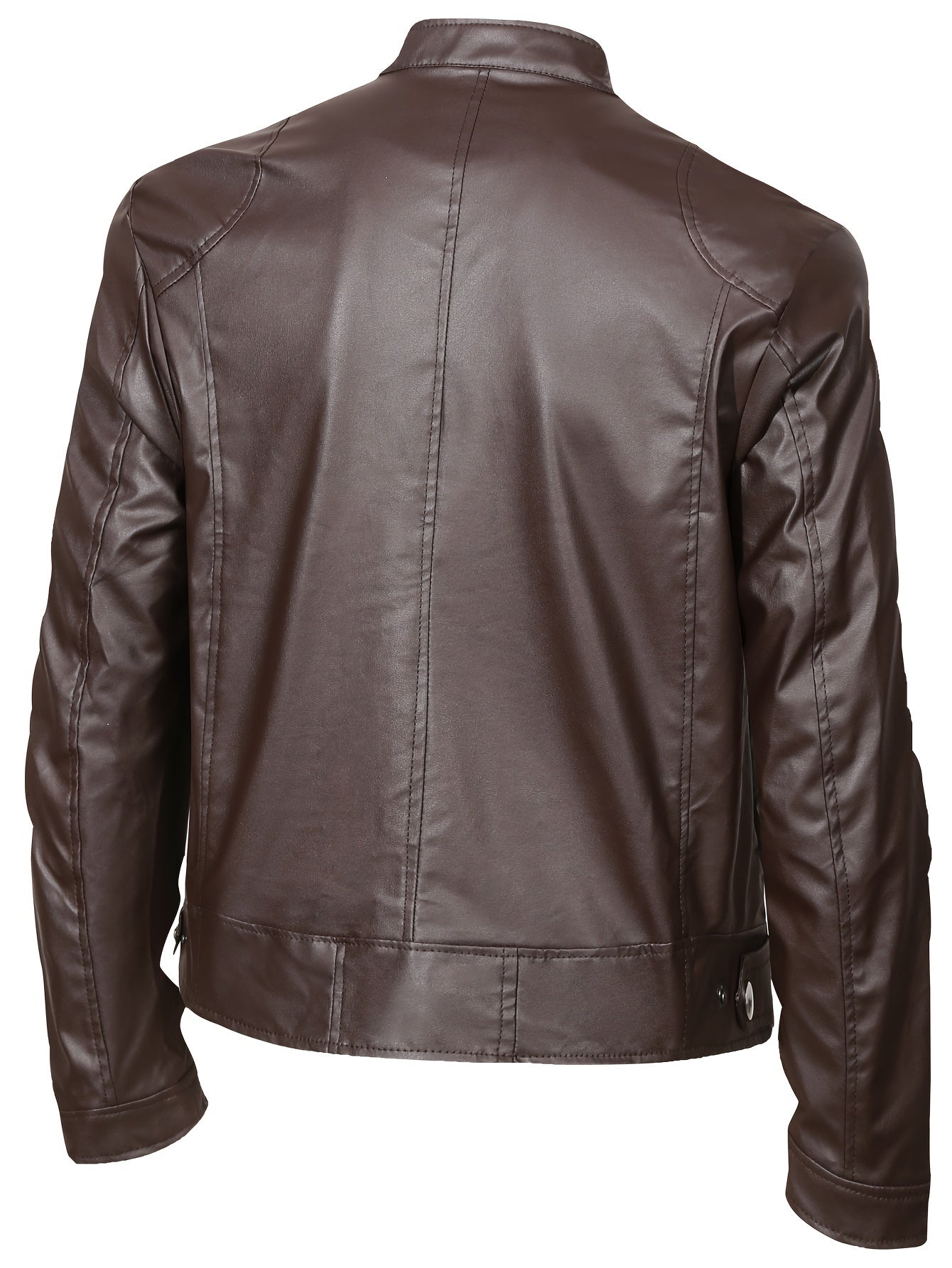 Men’s Stand Collar Windproof Motorcycle Jacket - Lunavitae