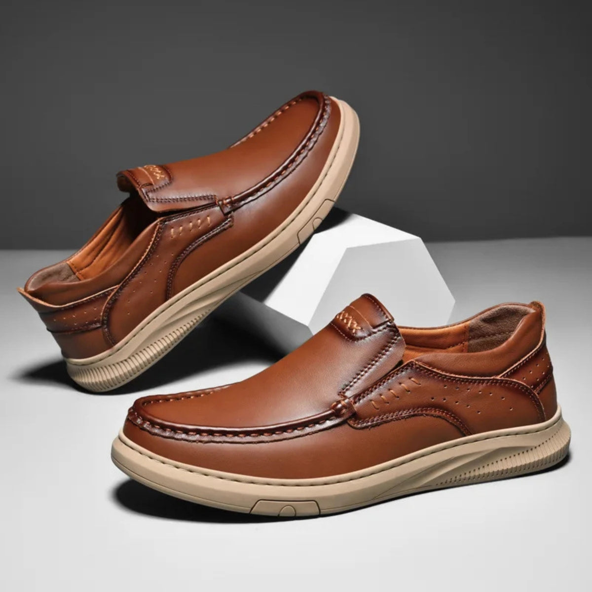 Ortiz Genuine Leather Shoes - Lunavitae