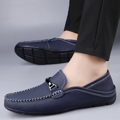 Melver Genuine Leather Loafers - Lunavitae