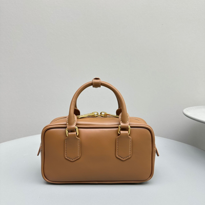 Soft Leather Top Handle Bag