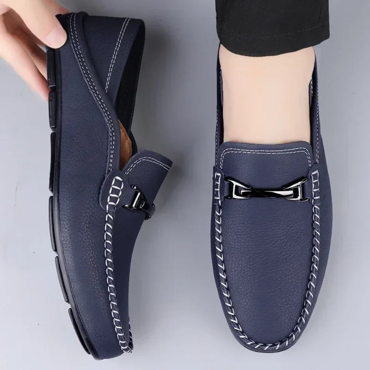 Melver Genuine Leather Loafers - Lunavitae