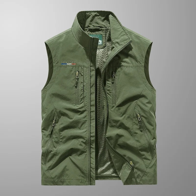 Vincent | Multi-Pocket Cargo Vest - Lunavitae