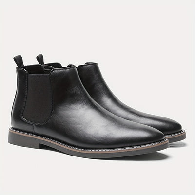 Retro Ankle Boots – Two-Tone, Elastic Band, TPR Sole - Lunavitae