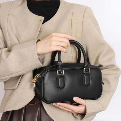 Soft Leather Top Handle Bag