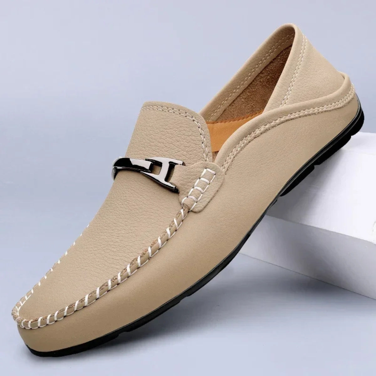 Melver Genuine Leather Loafers - Lunavitae