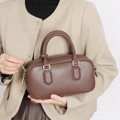 Soft Leather Top Handle Bag