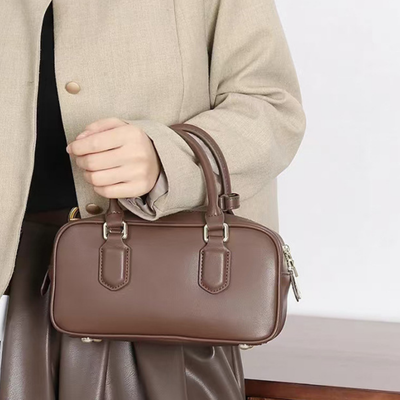 Soft Leather Top Handle Bag