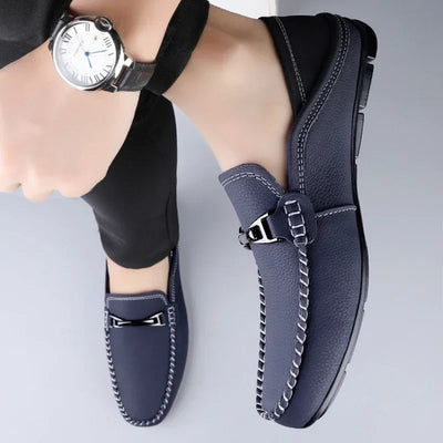 Melver Genuine Leather Loafers - Lunavitae