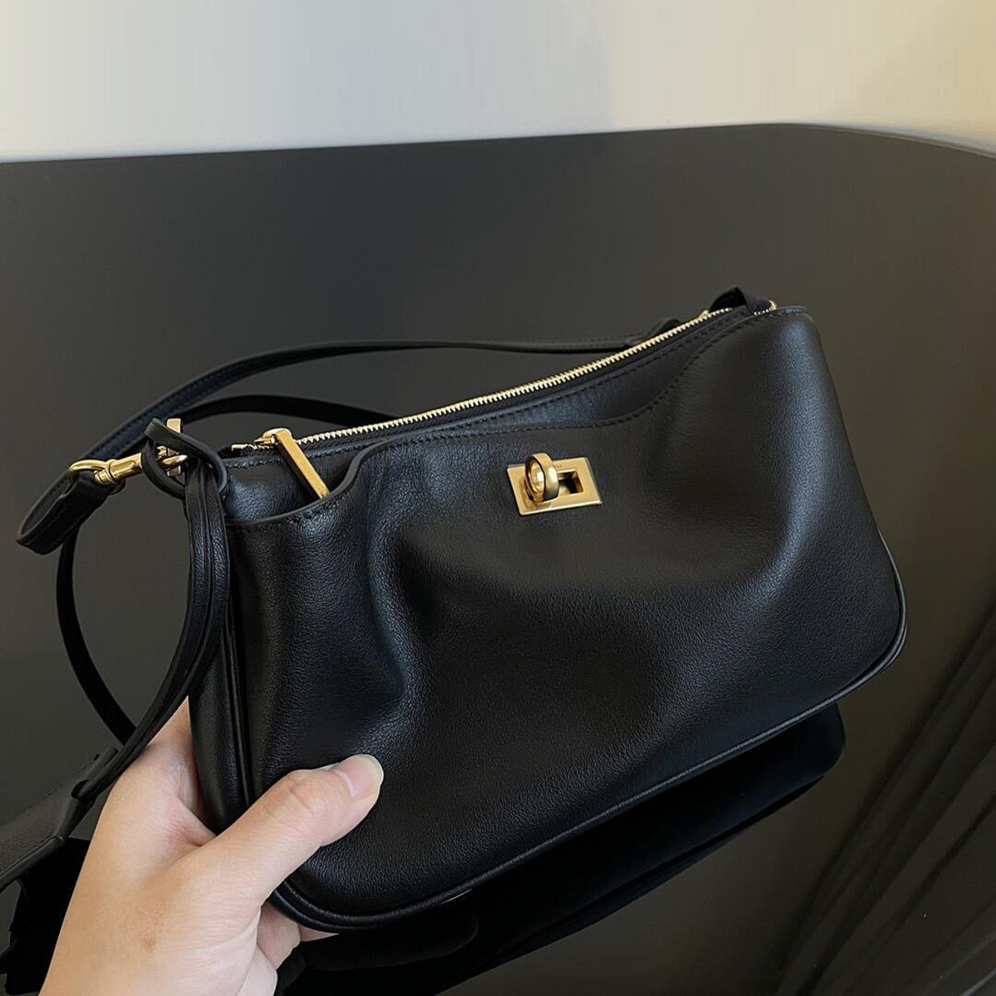 Sling-Style Mini Leather Bag