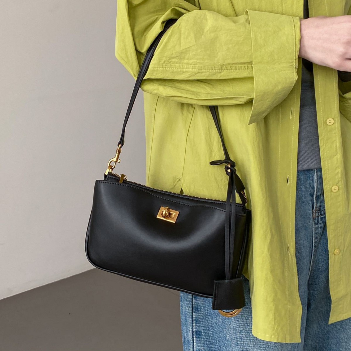 Sling-Style Mini Leather Bag