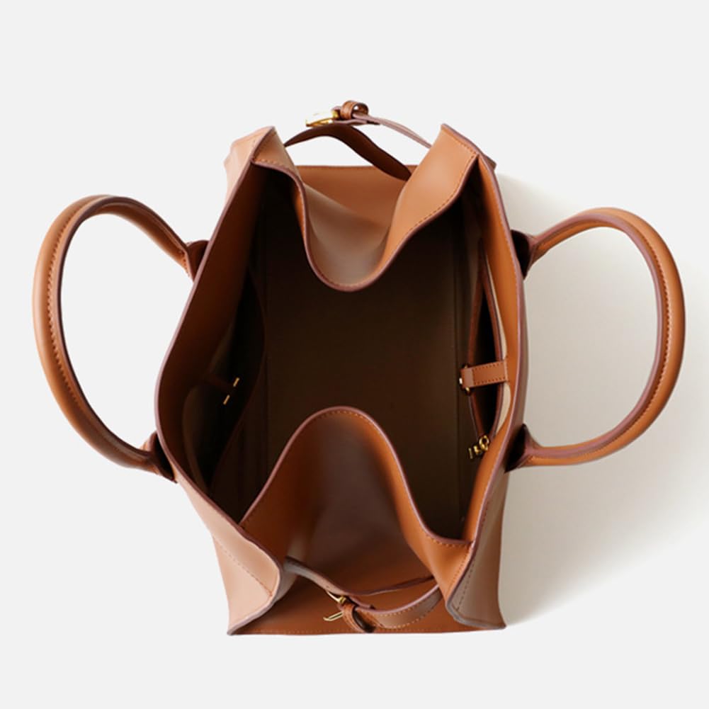 Luxurious Top-Layer Leather Tote Bag