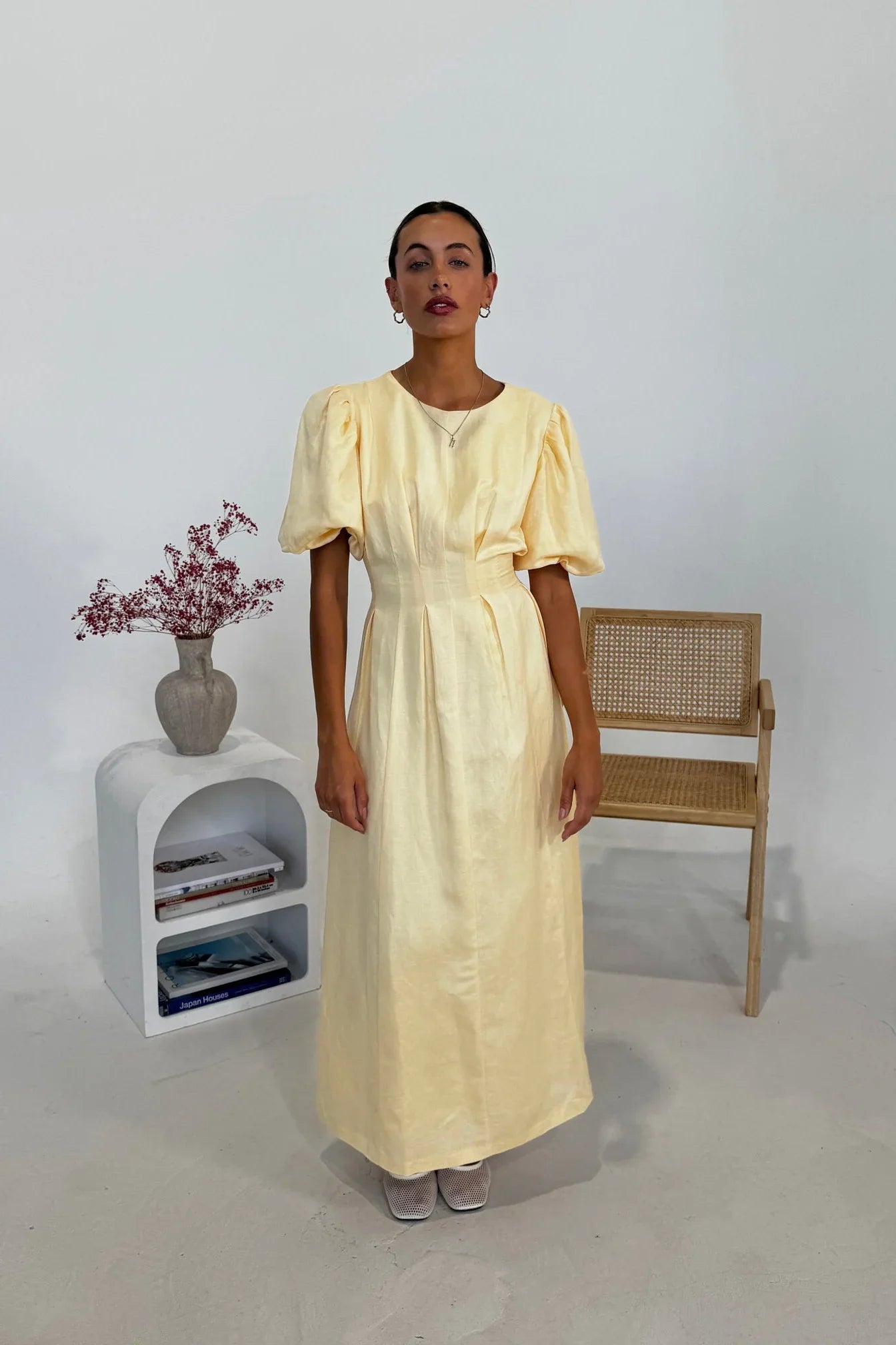 Butter Yellow Air Maxi Dress - Lunavitae