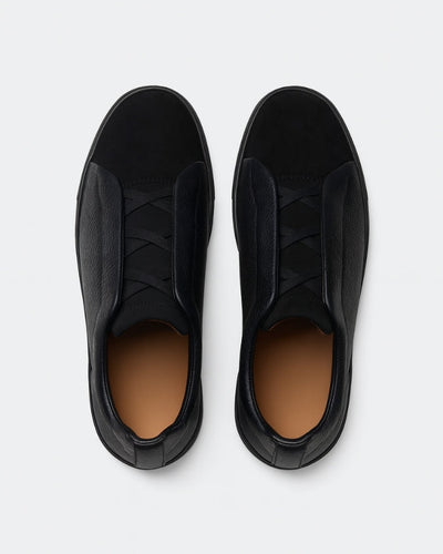 Dark Knight Suede Leather Laceless Sneaker