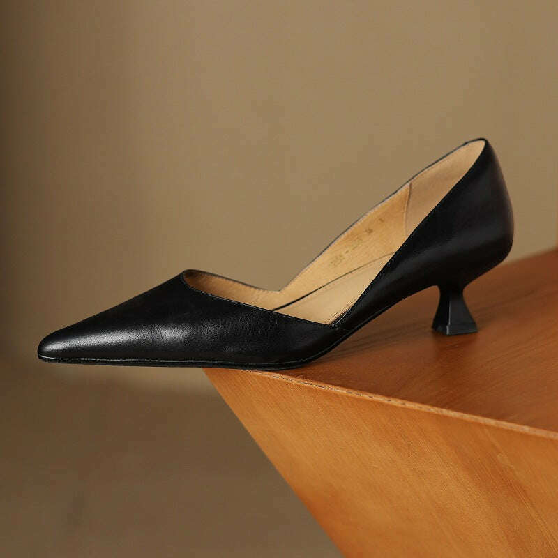 Womens Carlen Genuine Leather Heels
