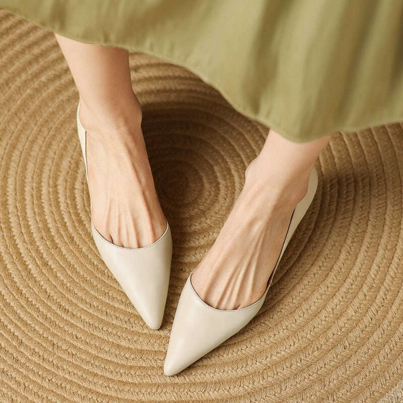 Womens Carlen Genuine Leather Heels