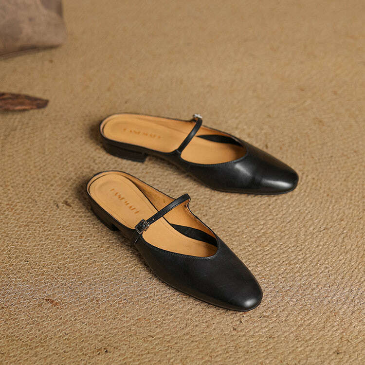 Womens Merisa Genuine Leather Mules