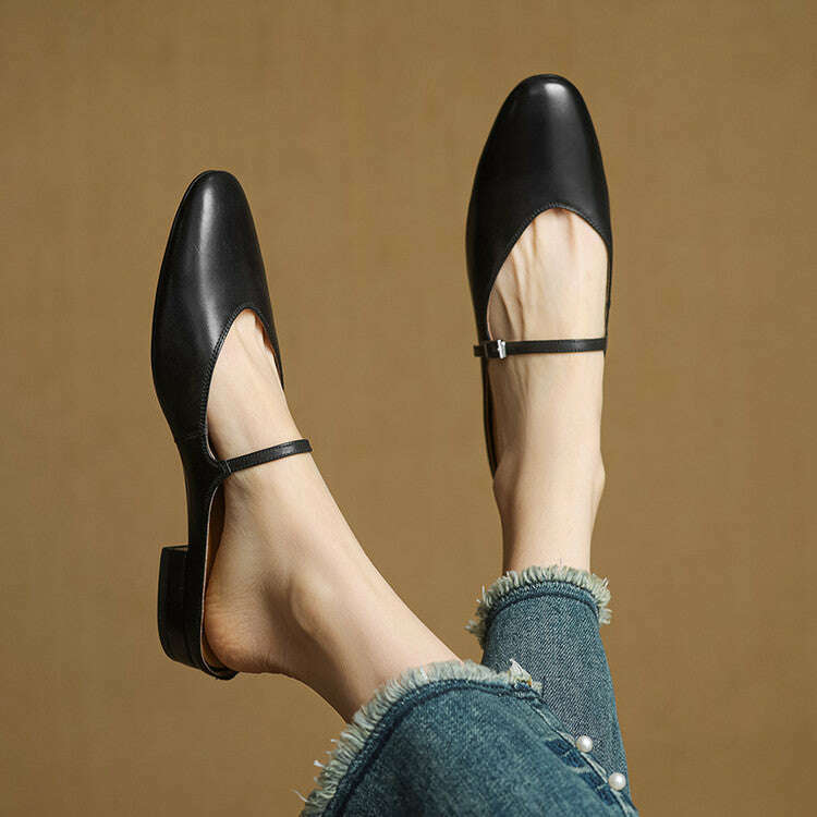 Womens Merisa Genuine Leather Mules