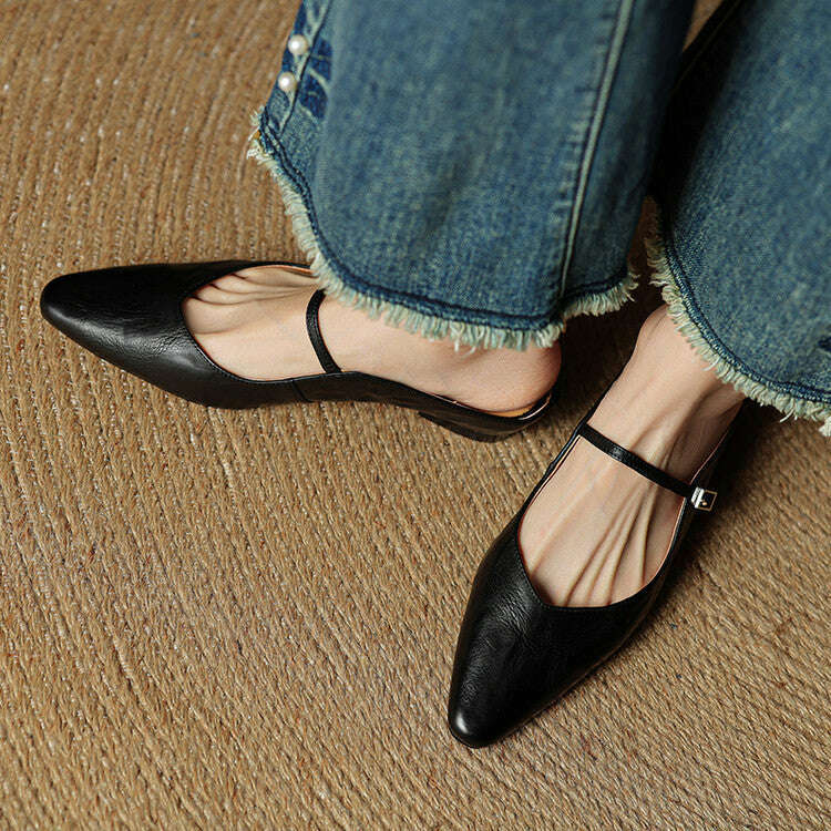 Womens Orella Genuine Leather Mules