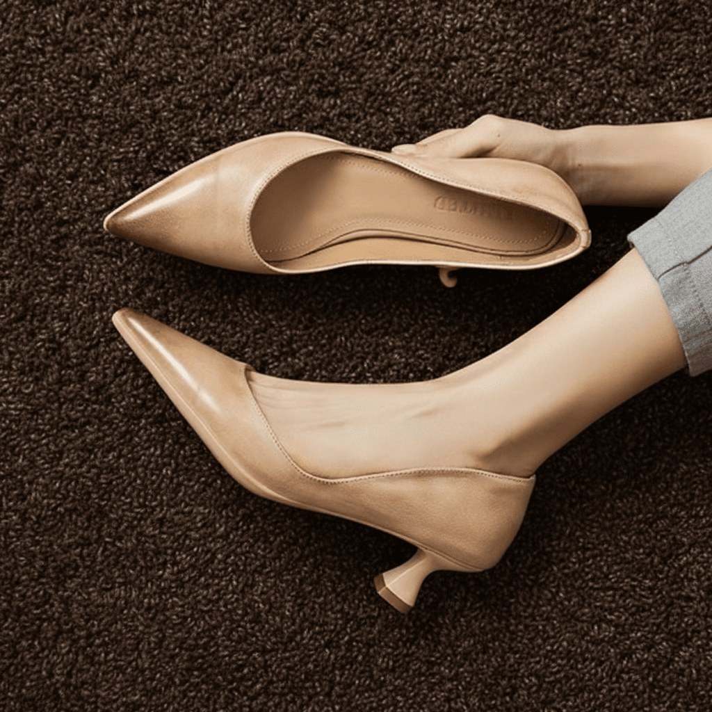 Womens Elyia Genuine Leather Heels