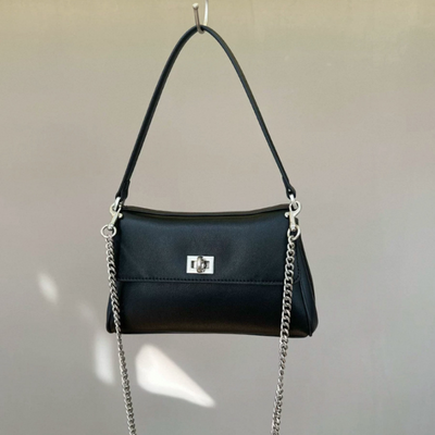 Nano Vintage-Style Leather Shoulder Bag