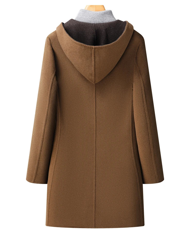 Wool Hooded Overcoat - Lunavitae
