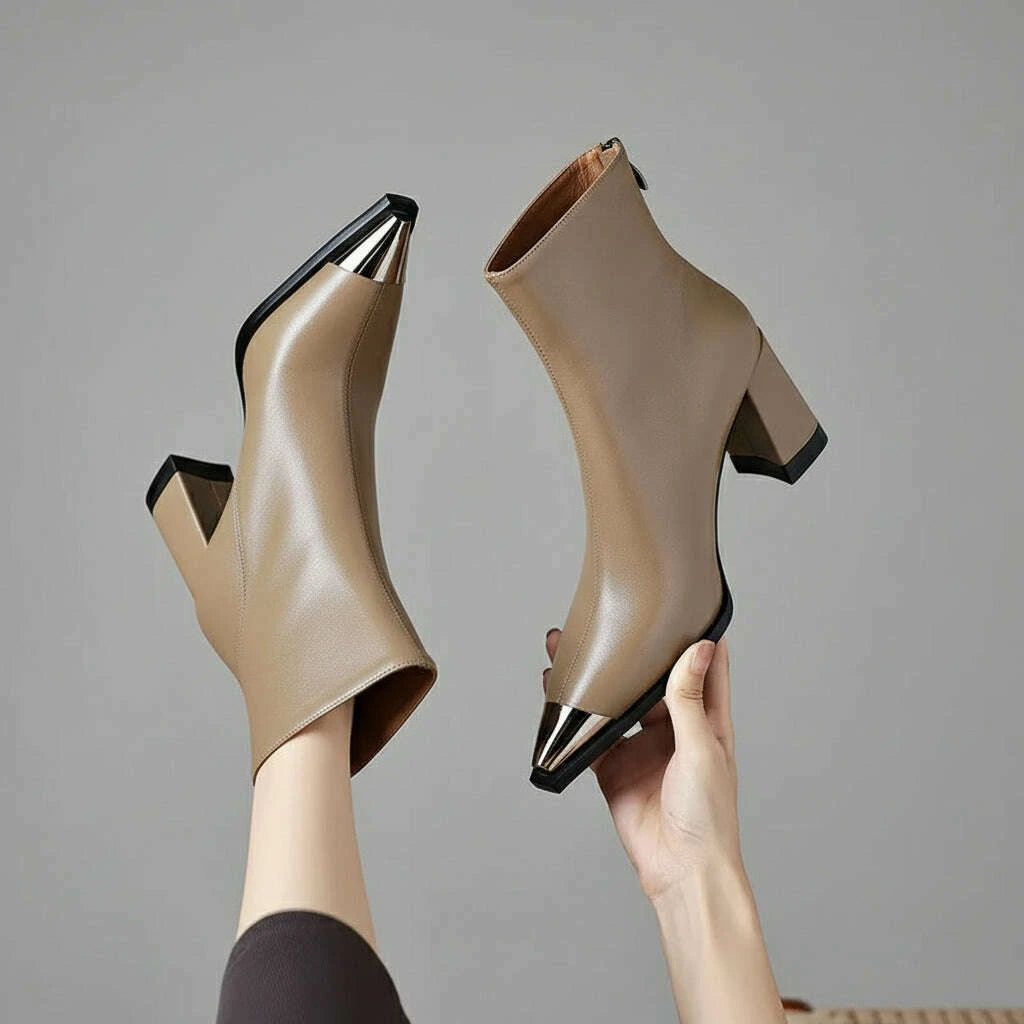 Womens Elyth Genuine Leather Boots