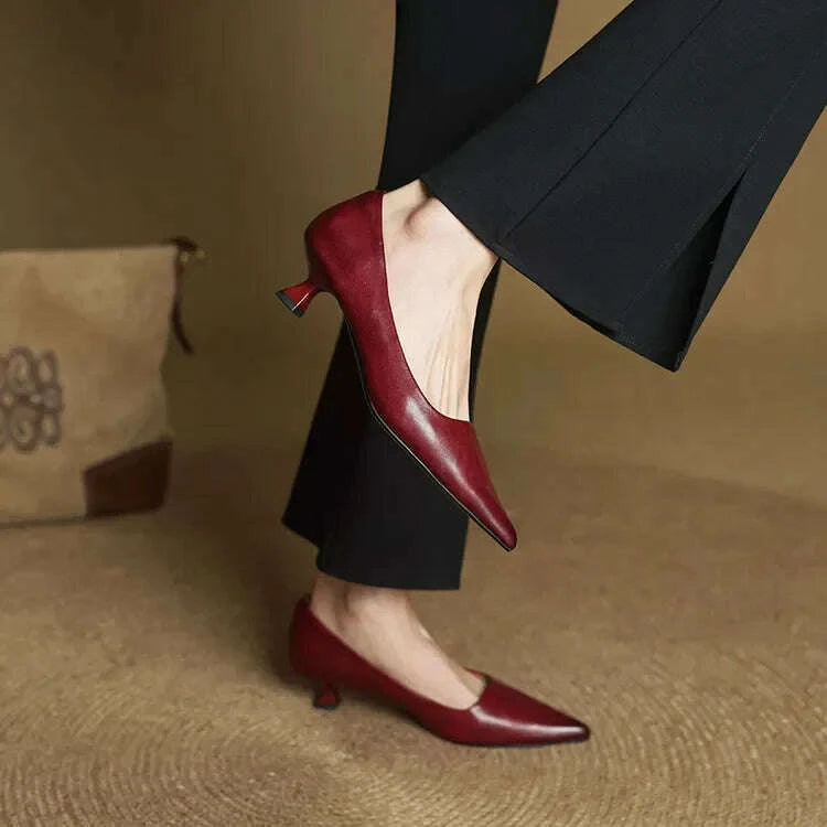 Womens Anok Genuine Leather Heels