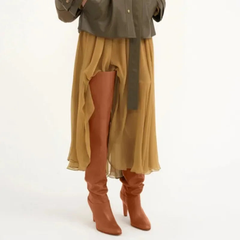 SKYLAR | Genuine Leather Over-the-Knee Boots