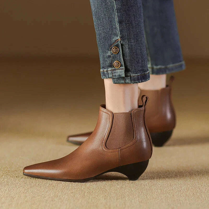 Womens Laira Genuine Leather Boots