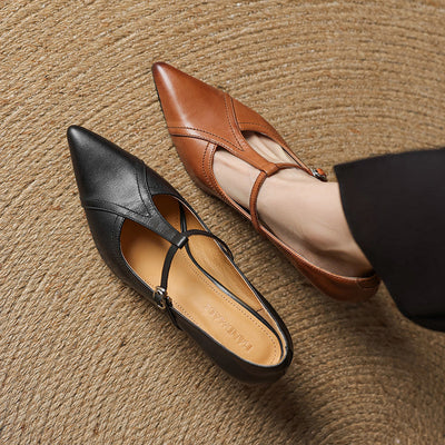 Lorena Genuine Leather Heels
