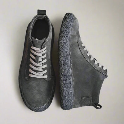 IVAN | Mens High Top Nubuck Leather Shoes